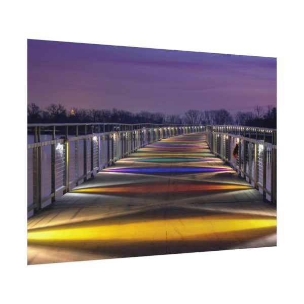 92408-1059.jpg Bridge in the Colors of the Rainbow Poster