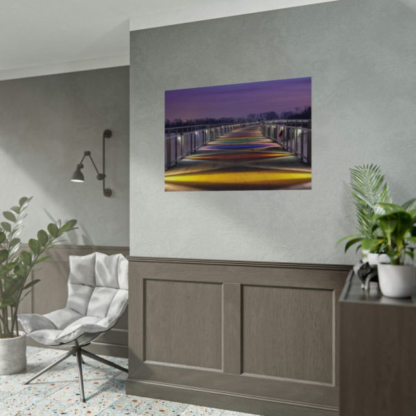 92408-1061.jpg Bridge in the Colors of the Rainbow Poster