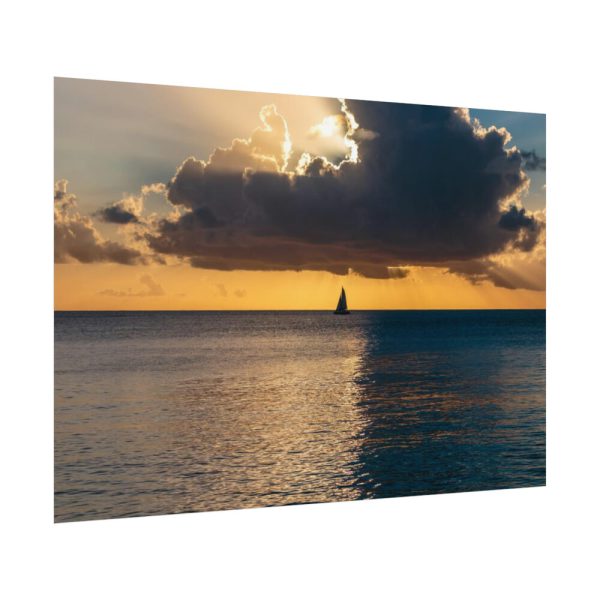 92408-1064.jpg Little Boat on the Ocean Poster