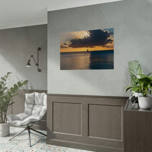 92408-1066.jpg Little Boat on the Ocean Poster