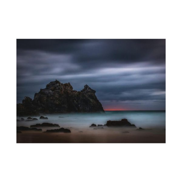 92408-1077.jpg Sunset During Storm is Comimg to the Island Poster