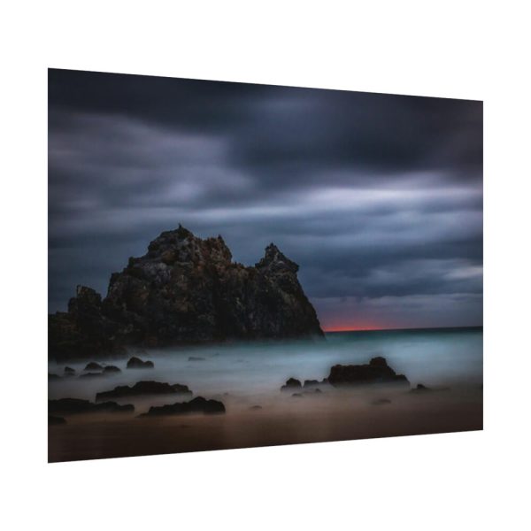 92408-1079.jpg Sunset During Storm is Comimg to the Island Poster