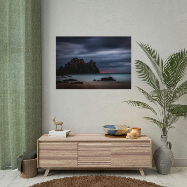 92408-1080.jpg Sunset During Storm is Comimg to the Island Poster