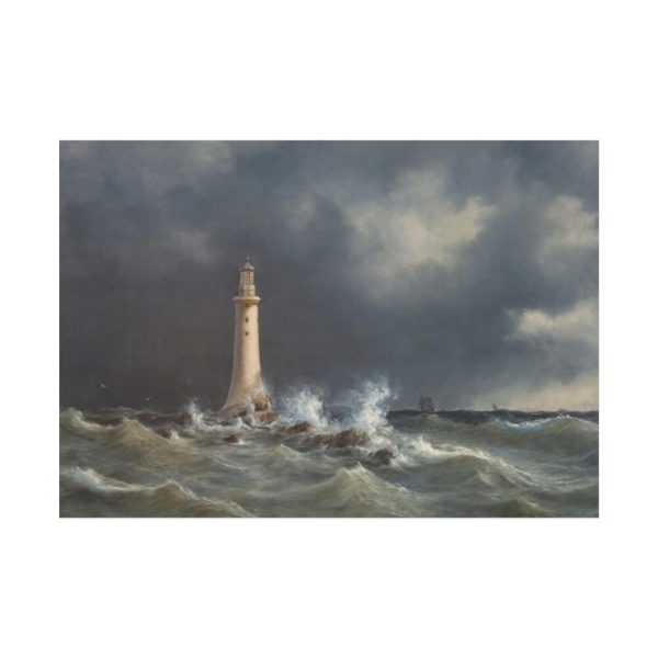 Eddystone Lighthouse by Anton Melbye Poster