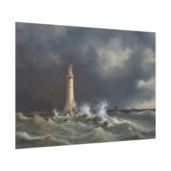 Eddystone Lighthouse by Anton Melbye Poster