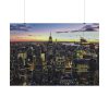 City Building in the Evening Poster