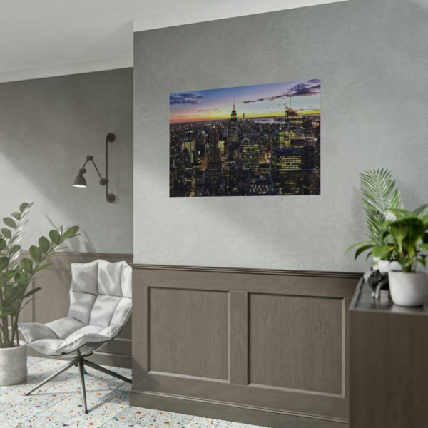 City Building in the Evening Poster