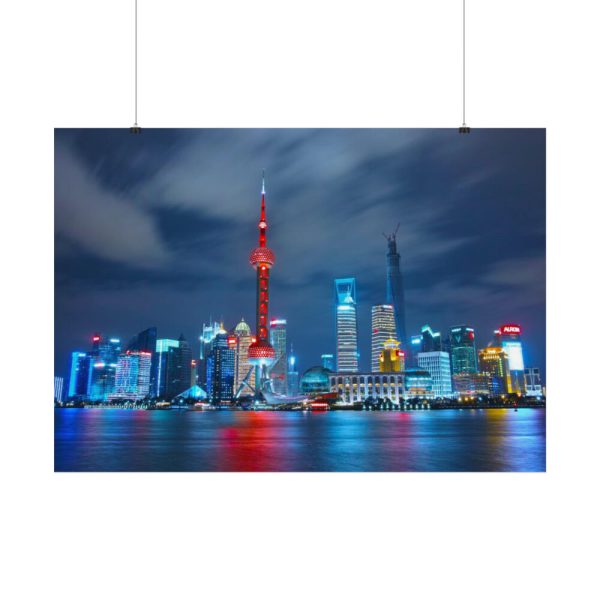 Light Building in the Night Poster