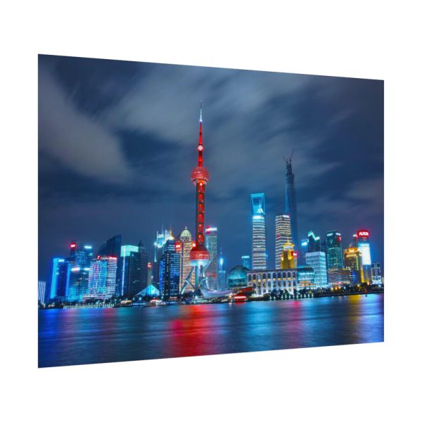 Light Building in the Night Poster