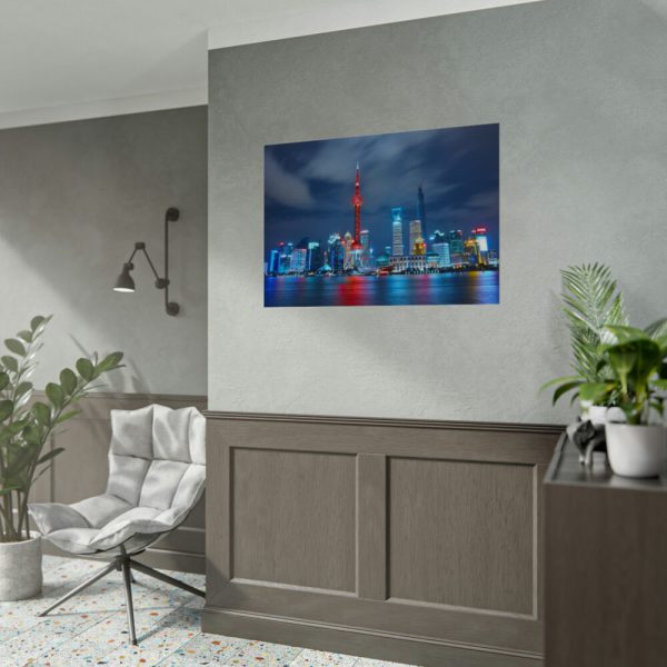 Light Building in the Night Poster