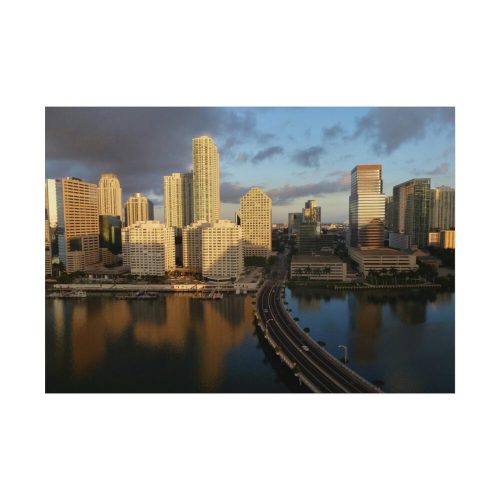 92408-1117.jpg Skyline in Miami, Florida Poster