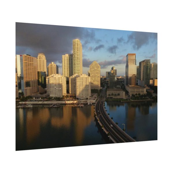 92408-1119.jpg Skyline in Miami, Florida Poster