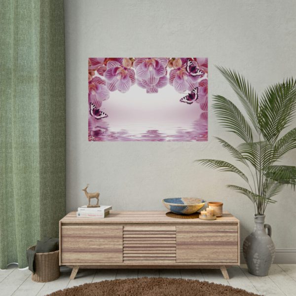 Orchid Background Flowers Poster