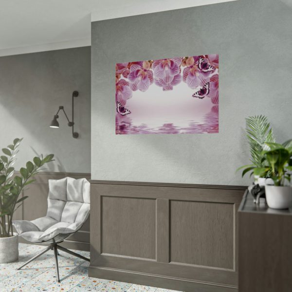 Orchid Background Flowers Poster