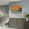 92408-1216.jpg Lighthouse Seagulls and a Beautiful Sky Poster