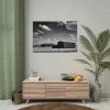 Black and White Barn Poster