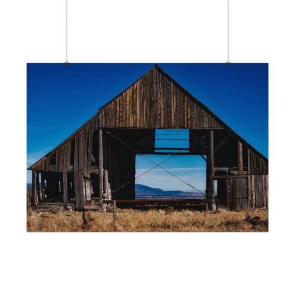 92408-1243.jpg Barn Old Weathered Wooden Poster