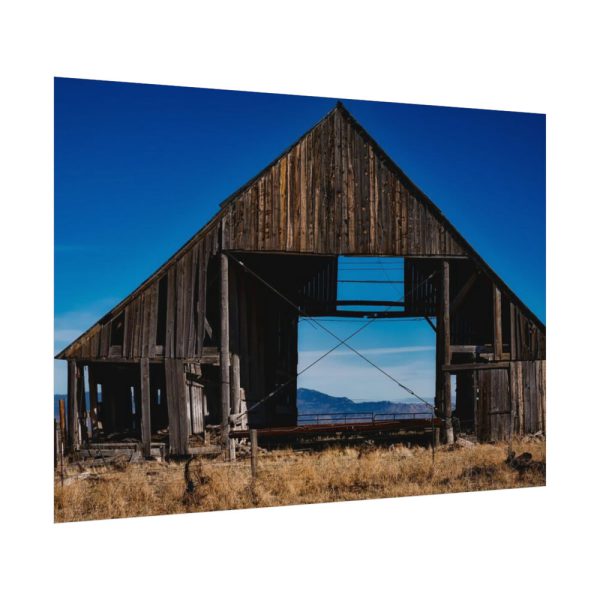 92408-1244.jpg Barn Old Weathered Wooden Poster