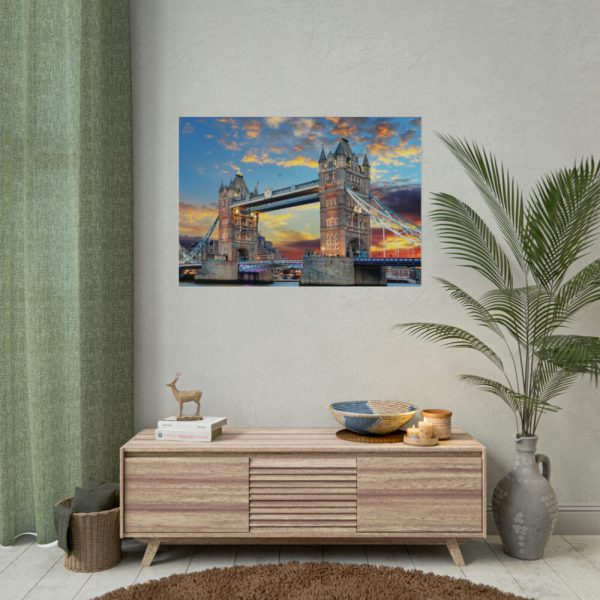 92408-1285.jpg Bridge Thames River Historic Landmark Poster