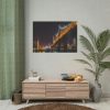 92408-1300.jpg A Well-lit Bridge at Nightfall Across the Waters Poster