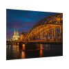 92408-1314.jpg Bridge and Cathedral in the Night Poster