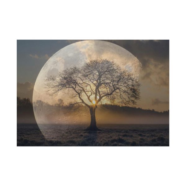 Moon Tree Atmosphere Poster