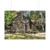 92408-1343.jpg Cabin House Home Woods Poster