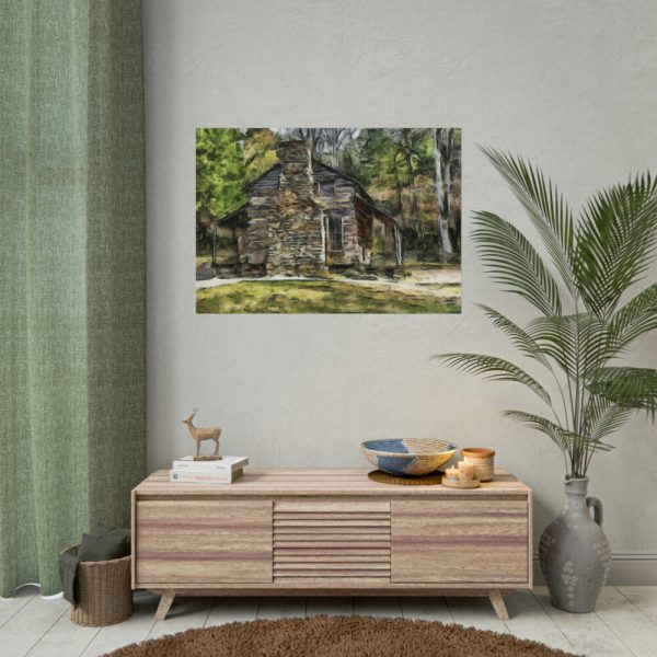 92408-1345.jpg Cabin House Home Woods Poster