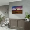 92408-136.jpg Free Dog at Sunset Poster