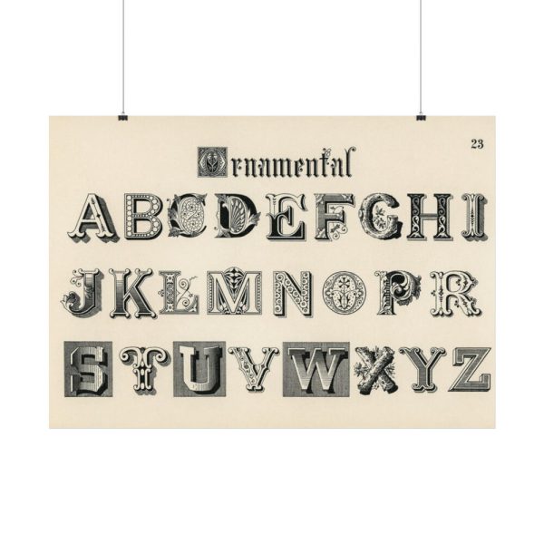 92408-1378.jpg Draughtsman's Alphabets by Hermann Esser Poster