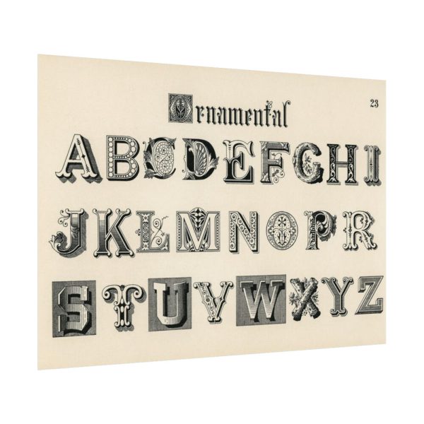 92408-1379.jpg Draughtsman's Alphabets by Hermann Esser Poster