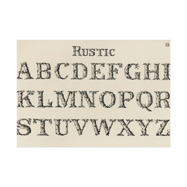 92408-1387.jpg Rustic Draughtsman's Alphabets by Hermann Esser Poster