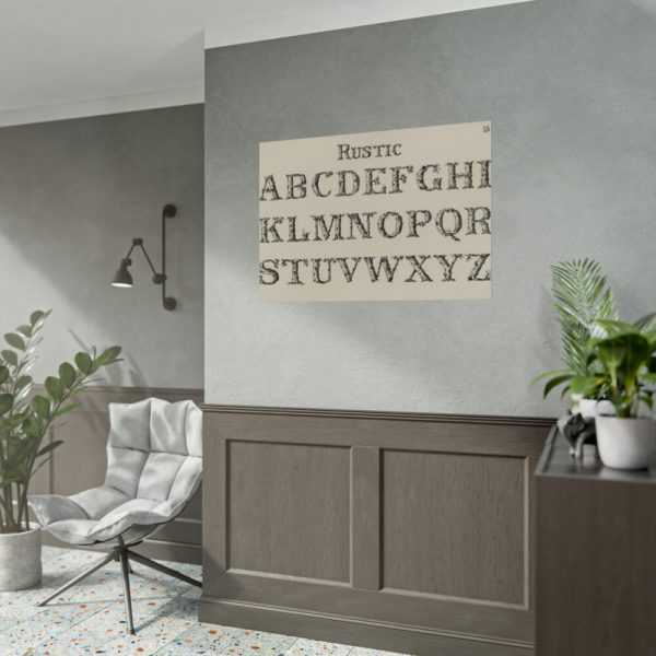 92408-1391.jpg Rustic Draughtsman's Alphabets by Hermann Esser Poster