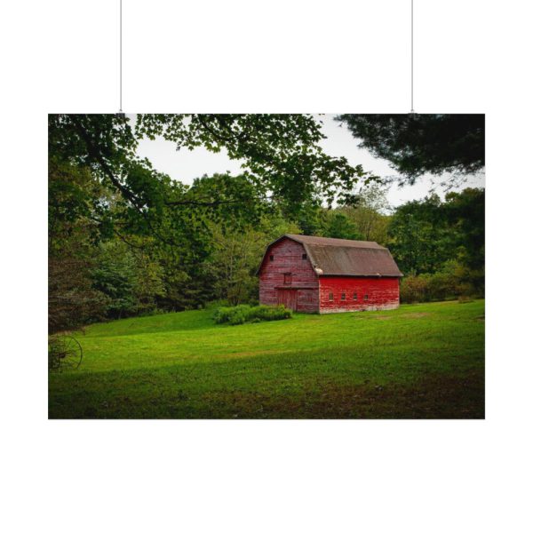 Red Rustic Barn Poster