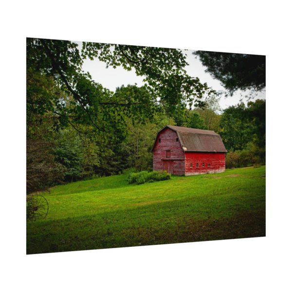 Red Rustic Barn Poster