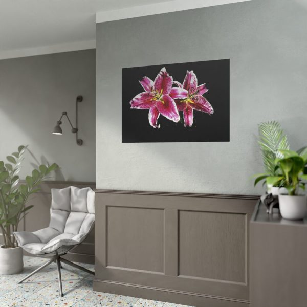 Tiger Lily Flower Poster