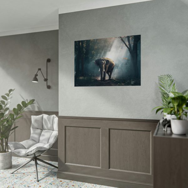 92408-236.jpg Elephant in Nature Poster
