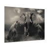 92408-239.jpg Big Elephant with Two Lion Poster