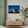 92408-245.jpg Elephant and Sunset Poster
