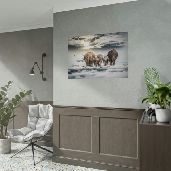 92408-266.jpg Elephants on the Clouds Poster