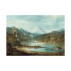 92408-407.jpg Mountain Landscape with Indians by John Mix Stanley Poster