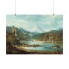 92408-408.jpg Mountain Landscape with Indians by John Mix Stanley Poster