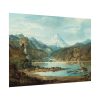 92408-409.jpg Mountain Landscape with Indians by John Mix Stanley Poster