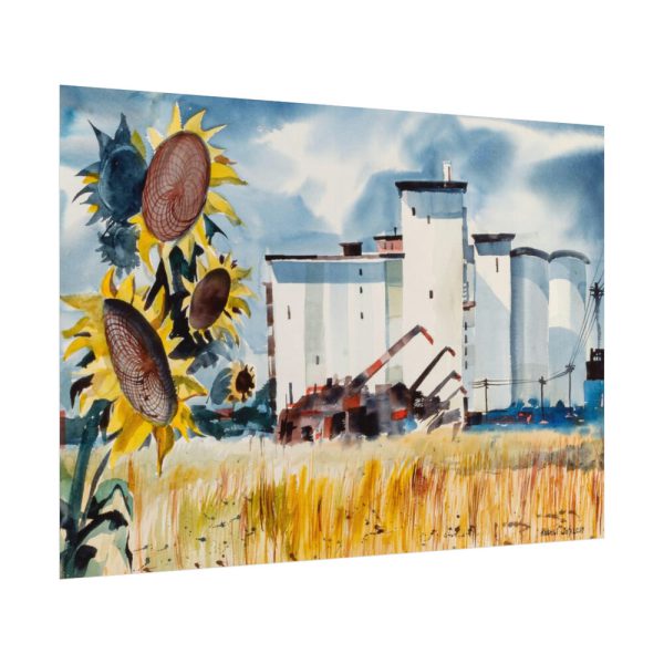 92408-429.jpg Grain Elevator, Kansas by Robert Johnson Poster
