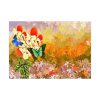 Butterflys on Flowers Background Poster