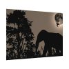 Moon Against Light Sky Poster