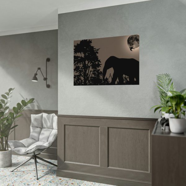 Moon Against Light Sky Poster