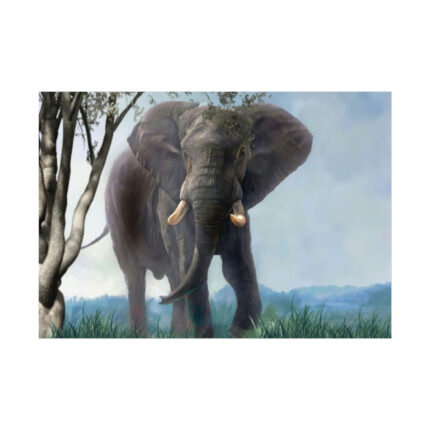 Art Painting Elephant Nature Poster