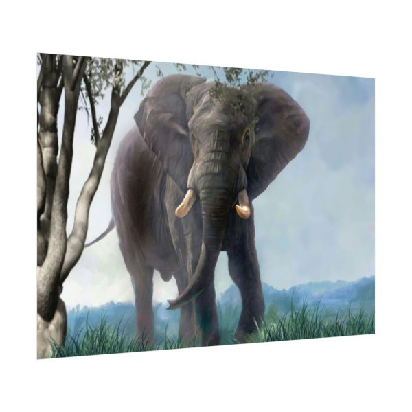 92408-489.jpg Art Painting Elephant Nature Poster