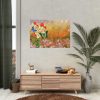 Butterflys on Flowers Background Poster